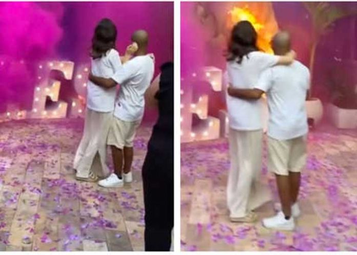 Fiesta de revelación de sexo casi termina en tragedia (VIDEO)