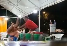 Pareja arma tremendo «bochinche» a causa del sitio donde cenaron Pareja arma tremendo "bochinche" por el sitio donde cenaron
