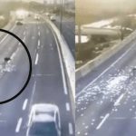 Ladrones arrojan dinero en la calle para no ser atrapados Ladrones arrojan dinero en la calle para no ser atrapados