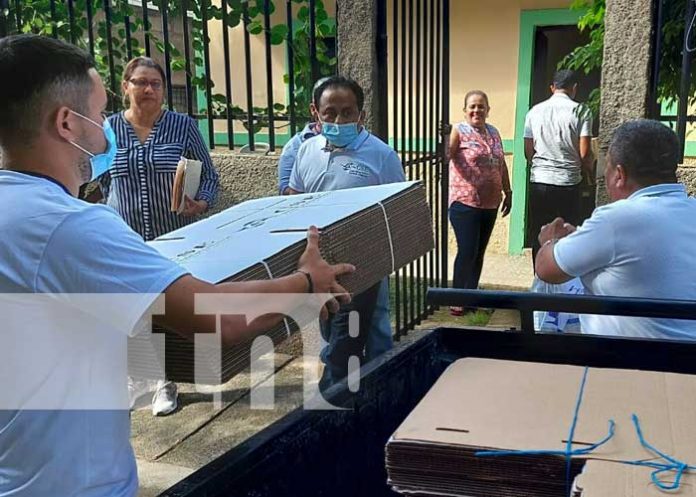 Autoridades electorales en Madriz distribuyen material auxiliar electoral