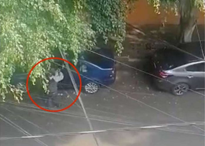 Video: Hombre suplica a gritos a ladrón que no le roben nada