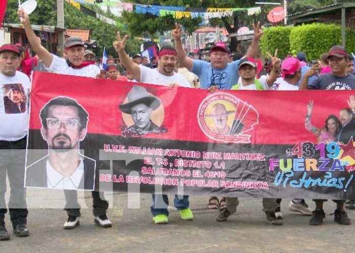 Managua celebra octubre victorioso porque “Hay patria, hay paz”.