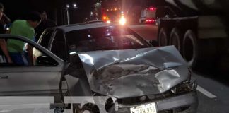 Fuerte accidente en la Carretera Nueva a León deja a dos personas lesionadas