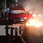 Por no andar extintor, microbús agarra fuego en Carretera Sur, El Crucero (Vídeo) Por no andar extintor, microbús agarra fuego en Carretera Sur, El Crucero