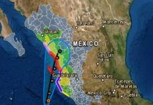 Huracán Orlene ya es categoría 4 y se dirige al oeste de México Huracán Orlene ya es categoría 4 y se dirige al oeste de México