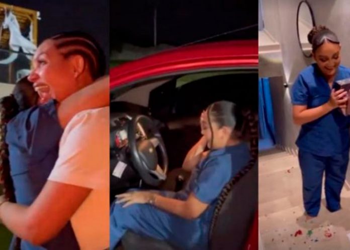 Influencer colombiana regala un carro a su empleada por su cumpleaños