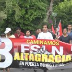 Ometepe: Familias de Urbaite, reafirman su compromiso con el FSLN