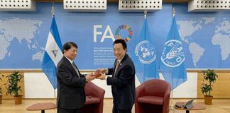 Canciller de Nicaragua sostiene encuentro con Director General de la FAO