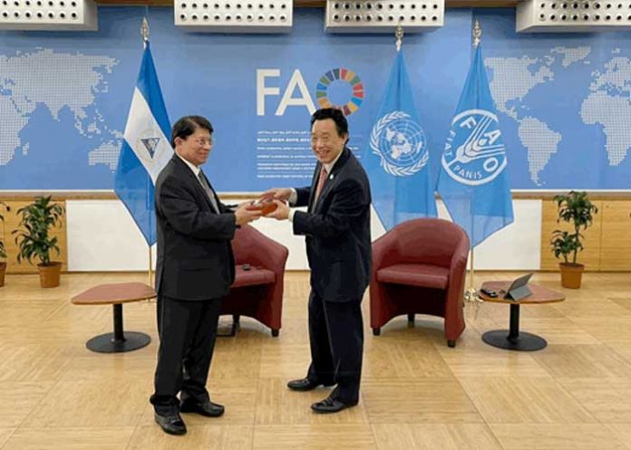 2 Canciller de Nicaragua sostiene encuentro con Director General de la FAO