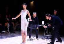 Bella Hadid y su vestido hecho de aerosol que impacta las redes Bella Hadid y su vestido hecho de aerosol que impacta las redes sociales