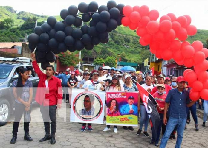 Jinotega respalda a candidatos del FSLN para las próximas elecciones municipales