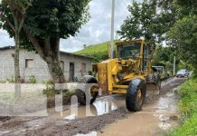 Alcaldía de Jinotega realiza trabajos de reparación de calles tras el paso de Julia Alcaldía de Jinotega realiza trabajos de reparación de calles tras el paso de Julia