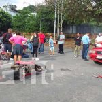 Universitarias impactan contra un taxi en Managua Universitarias impactan contra un taxi en Managua