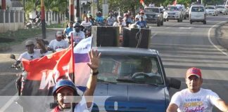 Militancia sandinista recorre comunidad El Manchón en Nandaime