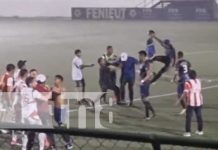 ¡Que pena!, C.D Júnior y Somotillo se ven involucrados en un pleito en el Estadio Nacional de Fútbol