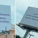 ¡Apareció Laura! Responde por paneles publicitarios a la petición de su ex ¡Apareció Laura! Responde por paneles publicitarios a la petición de su ex