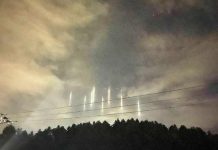Extraños pilares de luz causan asombro en Japón 