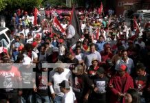 "Caminamos por más victorias" familias de Managua respaldan al Gobierno Sandinista