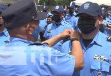 Oficiales de la Policía Nacional de Estelí y Caribe Norte ascienden en grados Oficiales de lo Policía Nacional de Estelí y Caribe Norte ascienden en grados