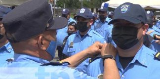 Oficiales de lo Policía Nacional de Estelí y Caribe Norte ascienden en grados