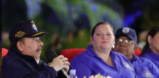 Presidente Daniel Ortega, en acto del 43 aniversario del MIGOB Nicaragua