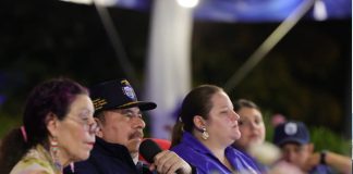Presidente Daniel Ortega, en acto del 43 aniversario del MIGOB Nicaragua