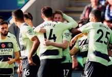 Manchester City vence a Leicester con tiro libre de De Bruyne kevin, de bruyne, futbol, premier, league, manchester, city,