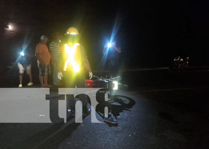 Escena de accidente mortal en Acoyapa, Chontales