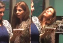 La futura abuela se desvaneció de la impresión