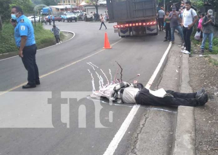 Fatal accidente de tránsito en las vías de Boaco