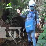 Aplicación del BTI y fumigación en el barrio San José Oriental, Managua