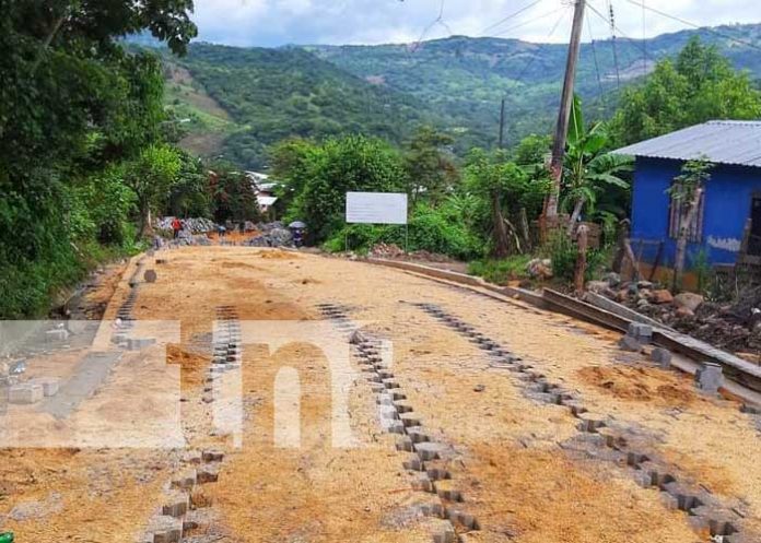 Obras de mejoramiento vial en La Concordia, Jinotega
