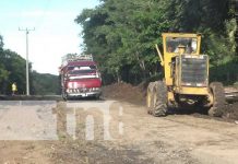Familias contentas con nueva carretera hacia Mérida en la Isla de Ometepe Mejora de caminos entre Santa Cruz y Ometepe