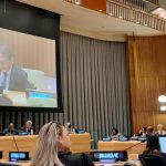 Delegación de Nicaragua pronunciando el Mensaje de nuestro Gobierno de Reconciliación y Unidad Nacional