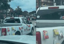 Viral en TikTok por colocar alimento en su carro