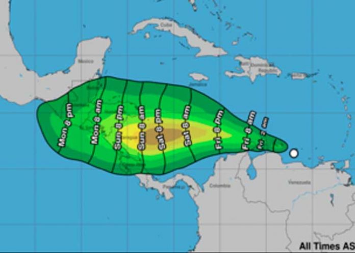 Se forma ciclón tropical 13 en el Caribe con potencial de huracán