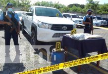 Conferencia policial sobre incautación de cocaína en Diriamba, Carazo
