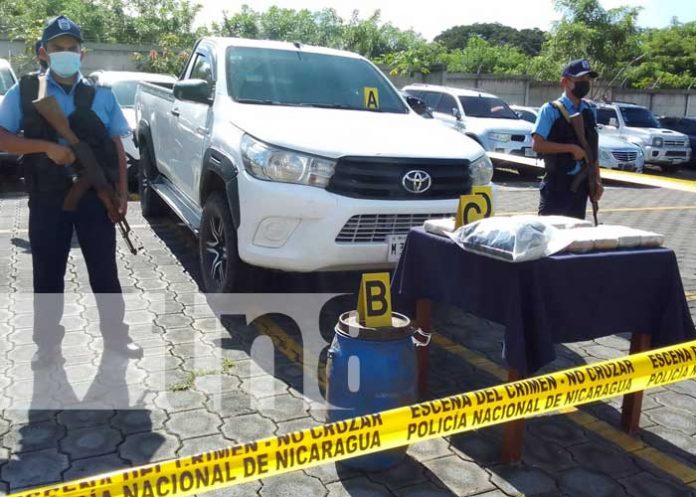 coca-diriamba-1 Conferencia policial sobre incautación de cocaína en Diriamba, Carazo