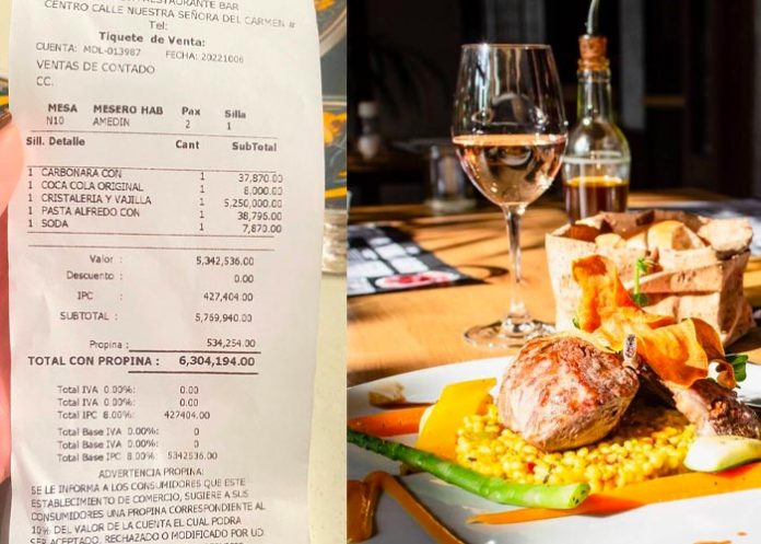 Comen en restaurante y les cobraron hasta los platos