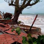 Imágenes del paso de Julia por Corn Island