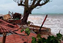 Impresionantes imágenes del paso de Julia por Corn Island (FOTOS) Imágenes del paso de Julia por Corn Island
