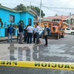 Accidente con camión en Diriamba por hoyo sobre la pista