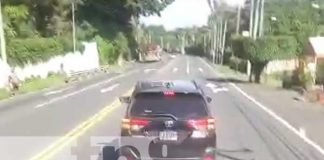 Conductor loco haciendo malas maniobras en la Carretera Sur