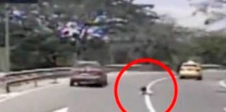 Viva de milagro niña tras caer de taxi en movimiento en Ecuador (Video)