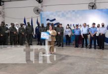 Sale material electoral para garantizar elecciones soberanas en Nicaragua Acto por la salida de material electoral a JRV en Nicaragua