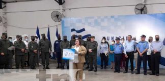Acto por la salida de material electoral a JRV en Nicaragua