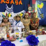Estudiantes de Managua se lucen con festival por la Resistencia Indígena Festival de la Resistencia Indígena, en colegio de Managua