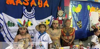 Festival de la Resistencia Indígena, en colegio de Managua