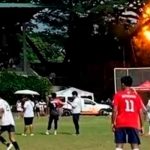 ¡Impresionante! Rayo golpea a un árbitro durante un partido en Filipinas ¡Impresionante! En pleno partido un rayo golpea a un árbitro en Filipinas