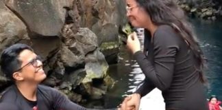 Decidió proponerle matrimonio de una manera especial